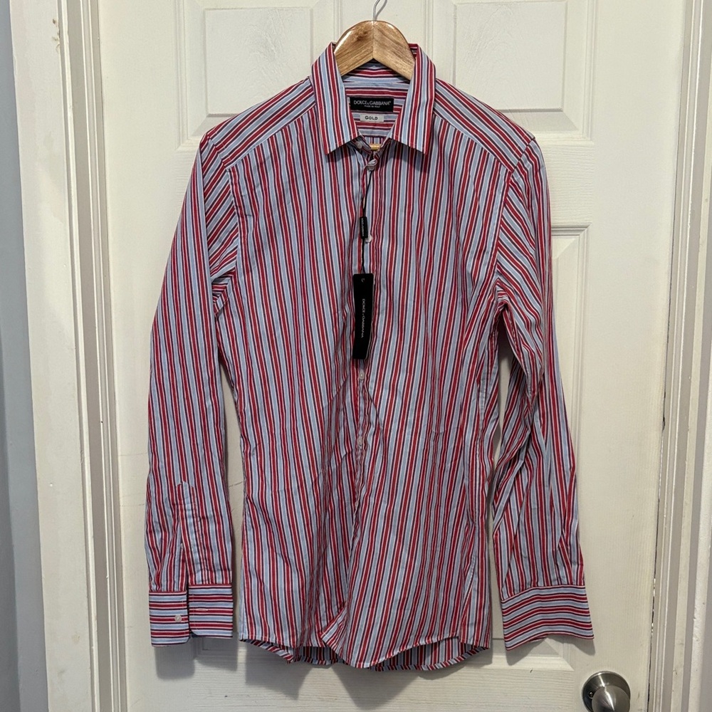 DOLCE & GABBANA striped dress shirt NWT